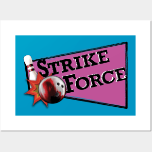 Strike Force - Bowling - 80's Retro Logo - Front Only Posters and Art